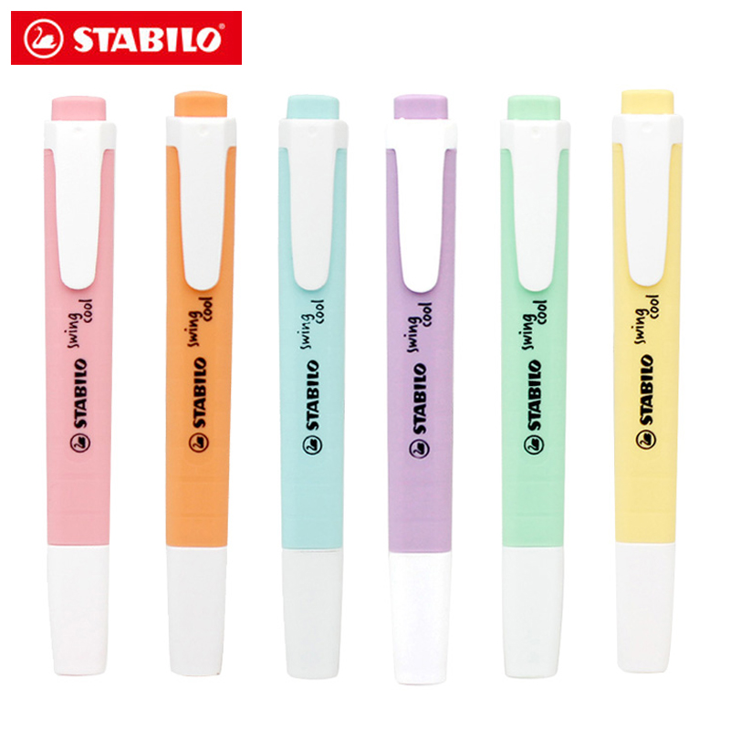 Stabilo Marker Boss - ドイツ製STABILO蛍光ペン、マクロンカラー、パステルカラー、275、携帯用、かわいい、学生向け、学校文具、文房具