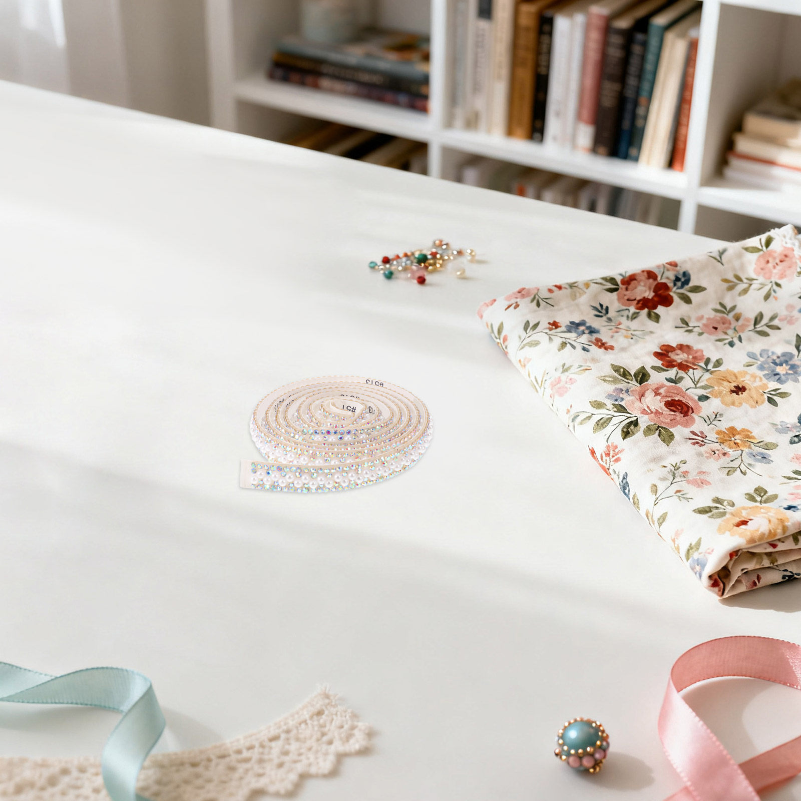 2026年新作 エレガントプリント リバーシブルリボン付きト - Elastic Lace Trim のレビューと価格