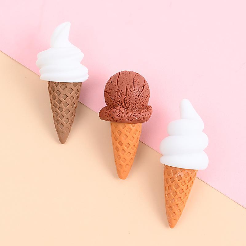 かわいいミニ樹脂製アイスクリーム飾り10個入り漫画DIYアク - Embellishments For Scrapbooking のレビューと価格
