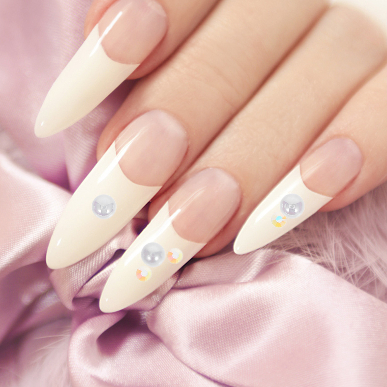 1パック入り、パールレジン製ラインストーンのミックス。半円形 - Embellishment Glue Craft のレビューと価格
