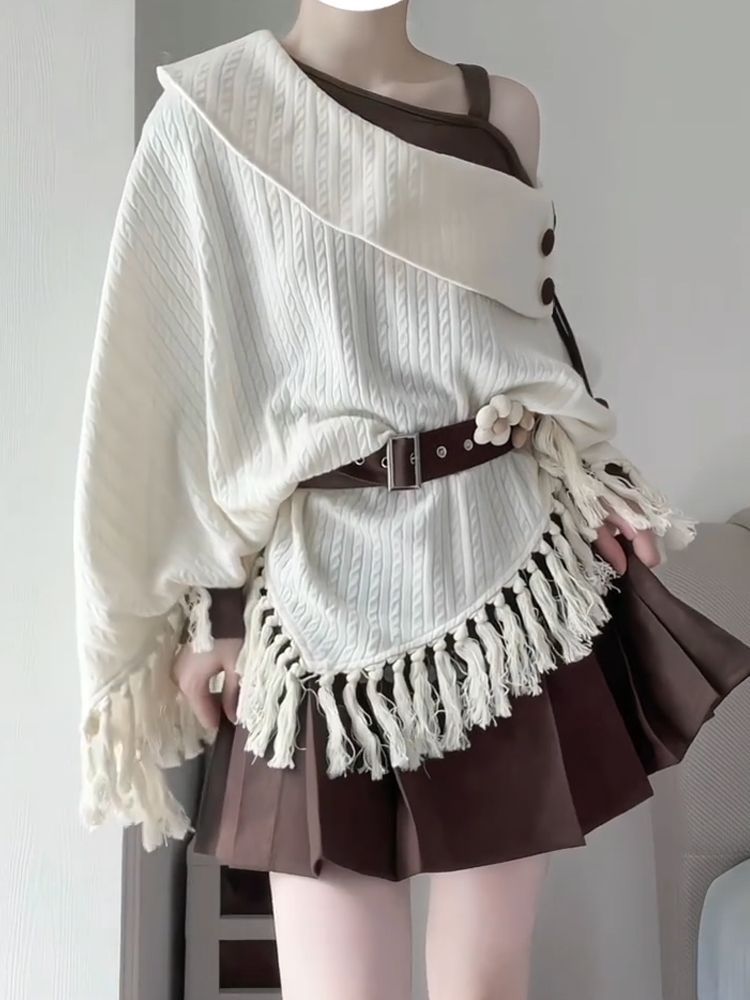 日本のヴィンテージモリケイ2点セット レディース フリンジト - Tassel Fringe Trim のレビューと価格