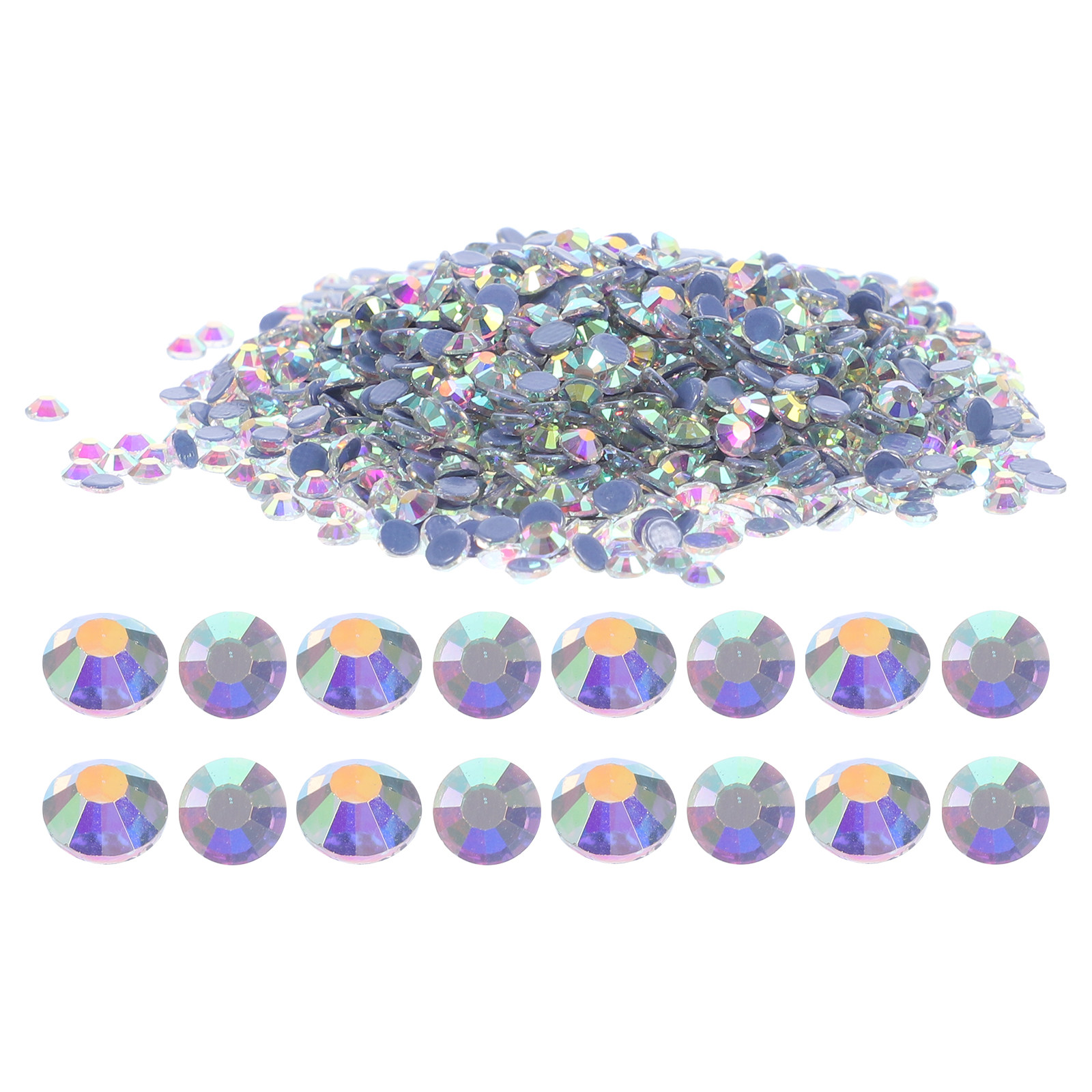 2880個入り、熱圧着式ラインストーン、裏面が平らなガラス製 - Embellishment Glue Craft のレビューと価格
